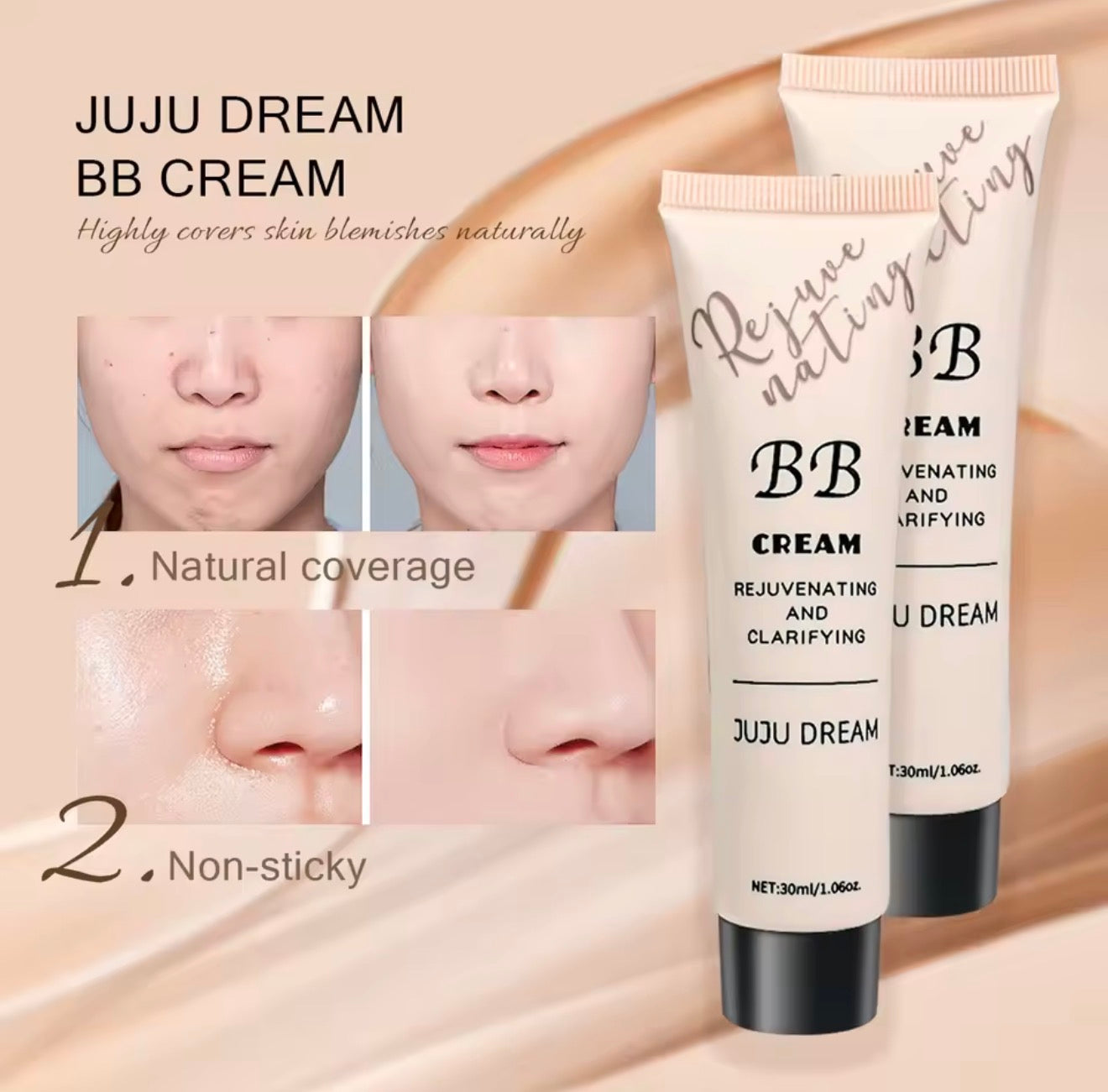 JUJU DREAM BB Cream – Lightweight Natural Finish