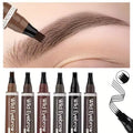 Waterproof 4-Fork Eyebrow Pen – Natural Brow Tattoo Effect