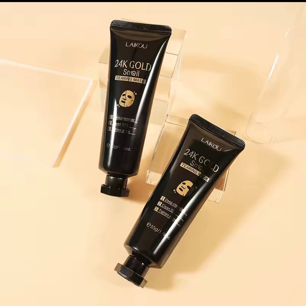 LAIKOU 24K Gold Peel Off Face Mask – Deep Cleansing & Pore Care