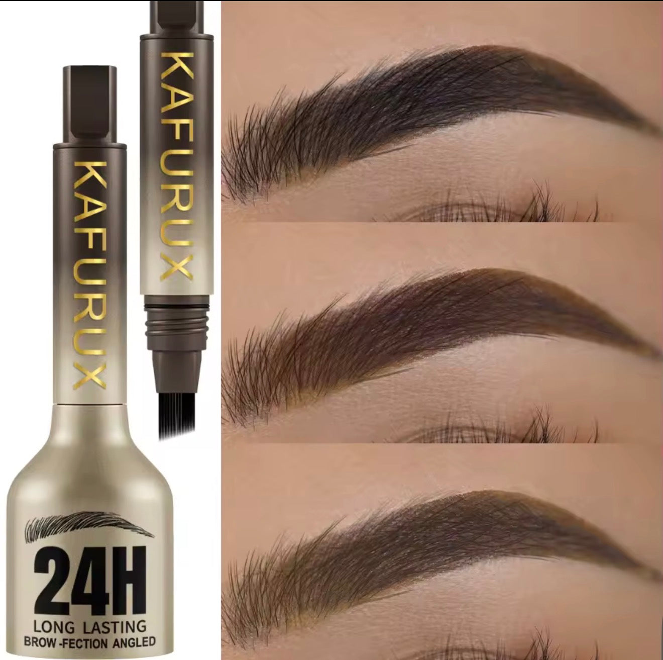 KAFURUX 24H Waterproof 3D Eyebrow Pencil – Natural Brow Definer