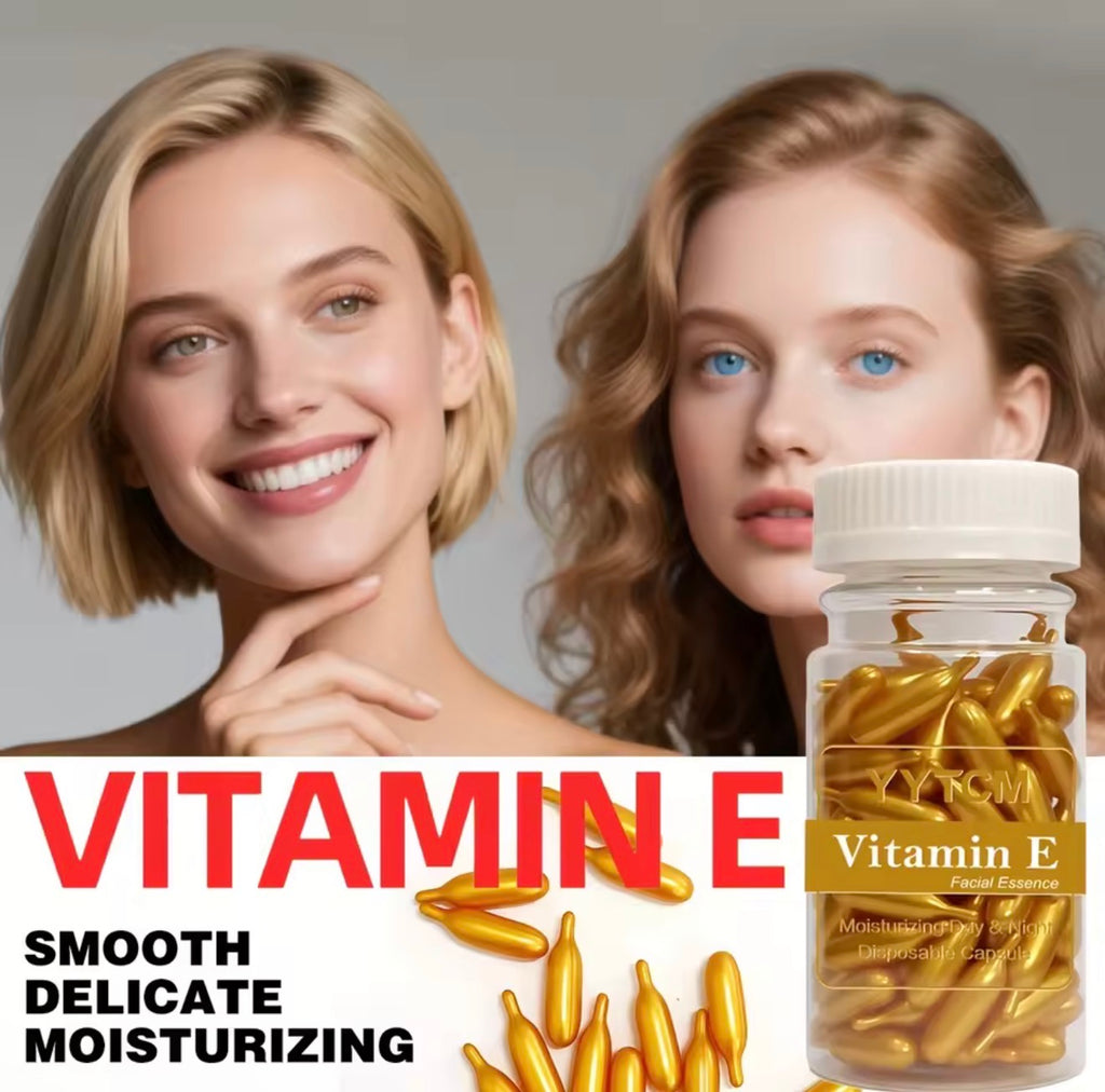 Vitamin E Serum Capsules – Deep Hydration & Glow Facial Essence (90 Capsules)