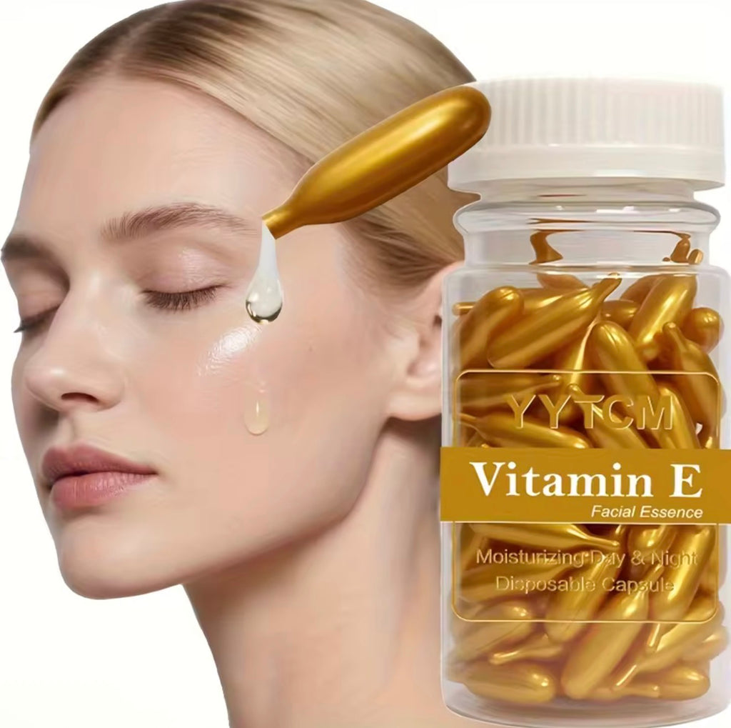Vitamin E Serum Capsules – Deep Hydration & Glow Facial Essence (90 Capsules)