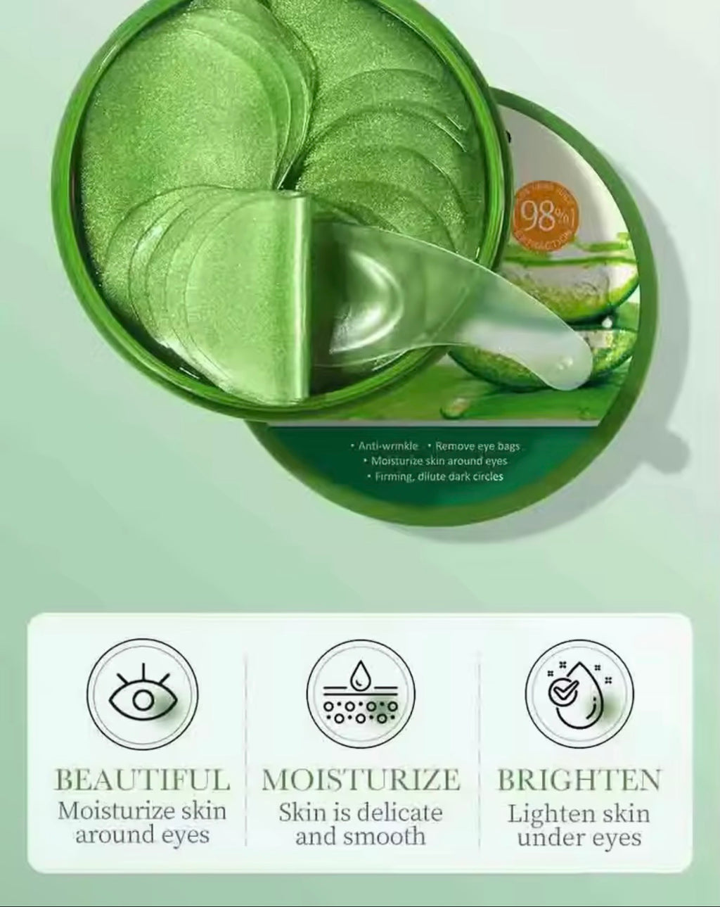 Aloe Vera Collagen Eye Mask – Dark Circle & Anti-Wrinkle Care