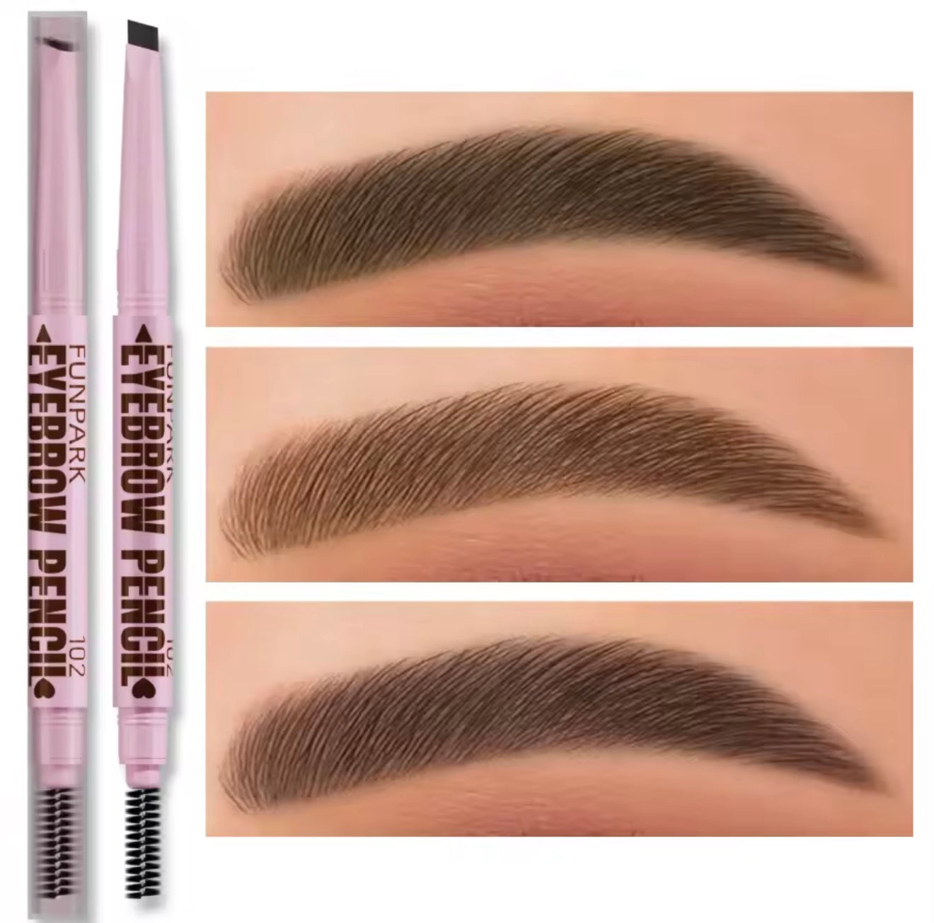 Waterproof 2-in-1 Eyebrow Pencil – Long-Lasting Natural Brow Definer