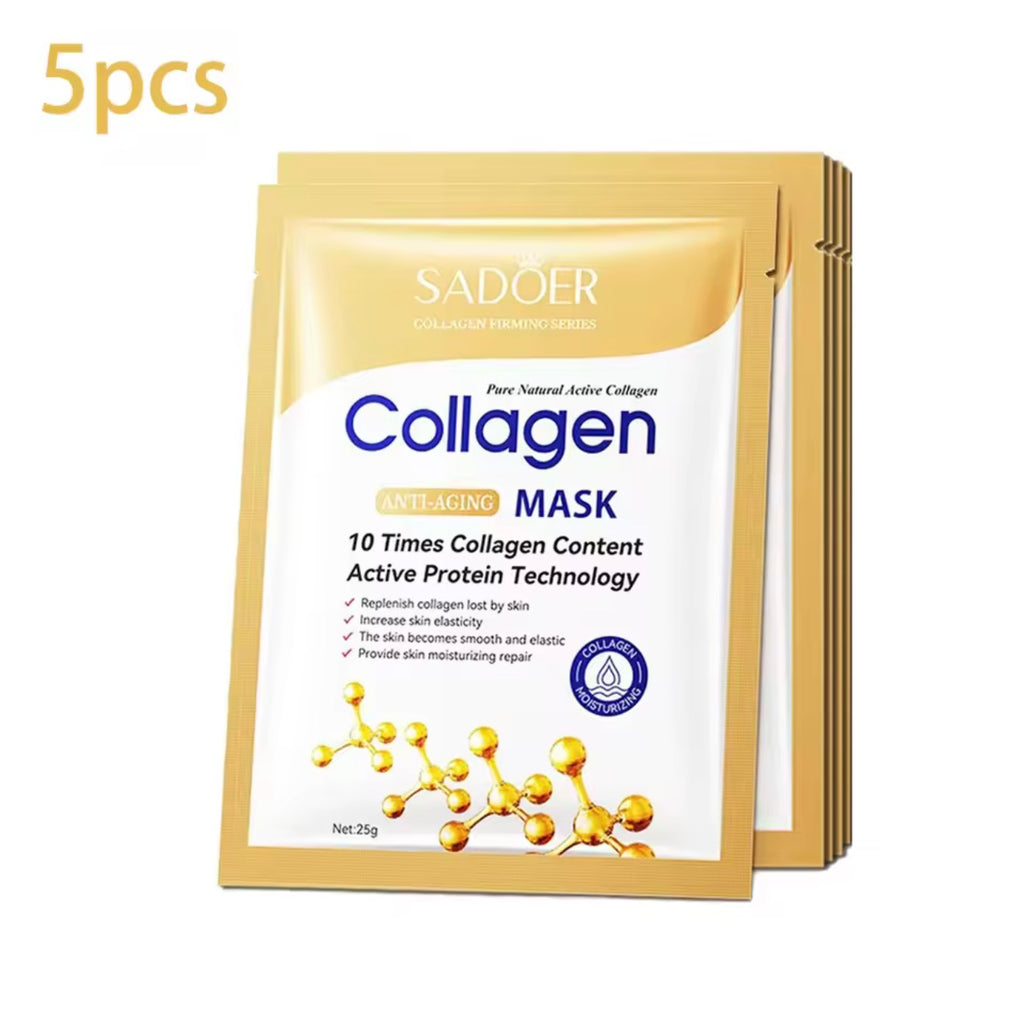 SADOER Collagen Face Mask – Firming & Hydrating Sheet Mask (5pcs)
