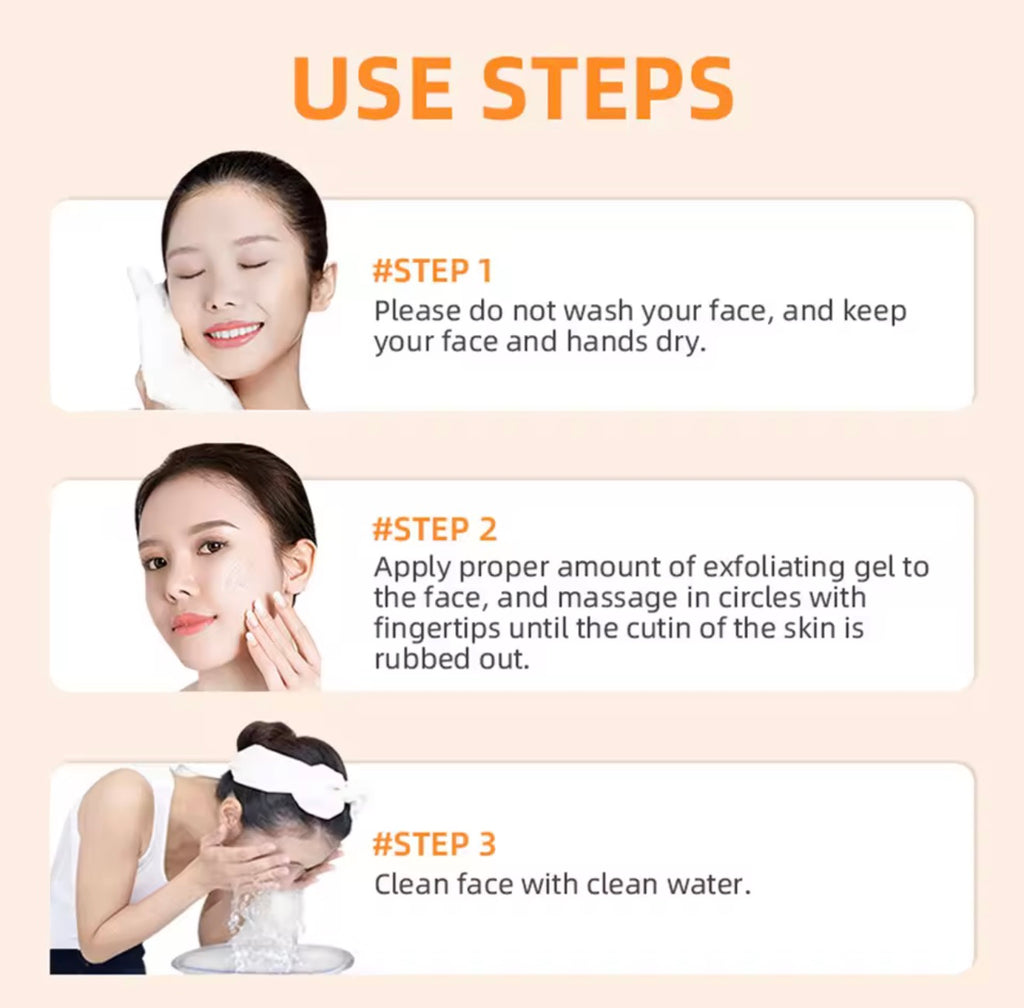 Orange Exfoliating Gel – Brightening & Deep Cleansing Face Scrub (50g)