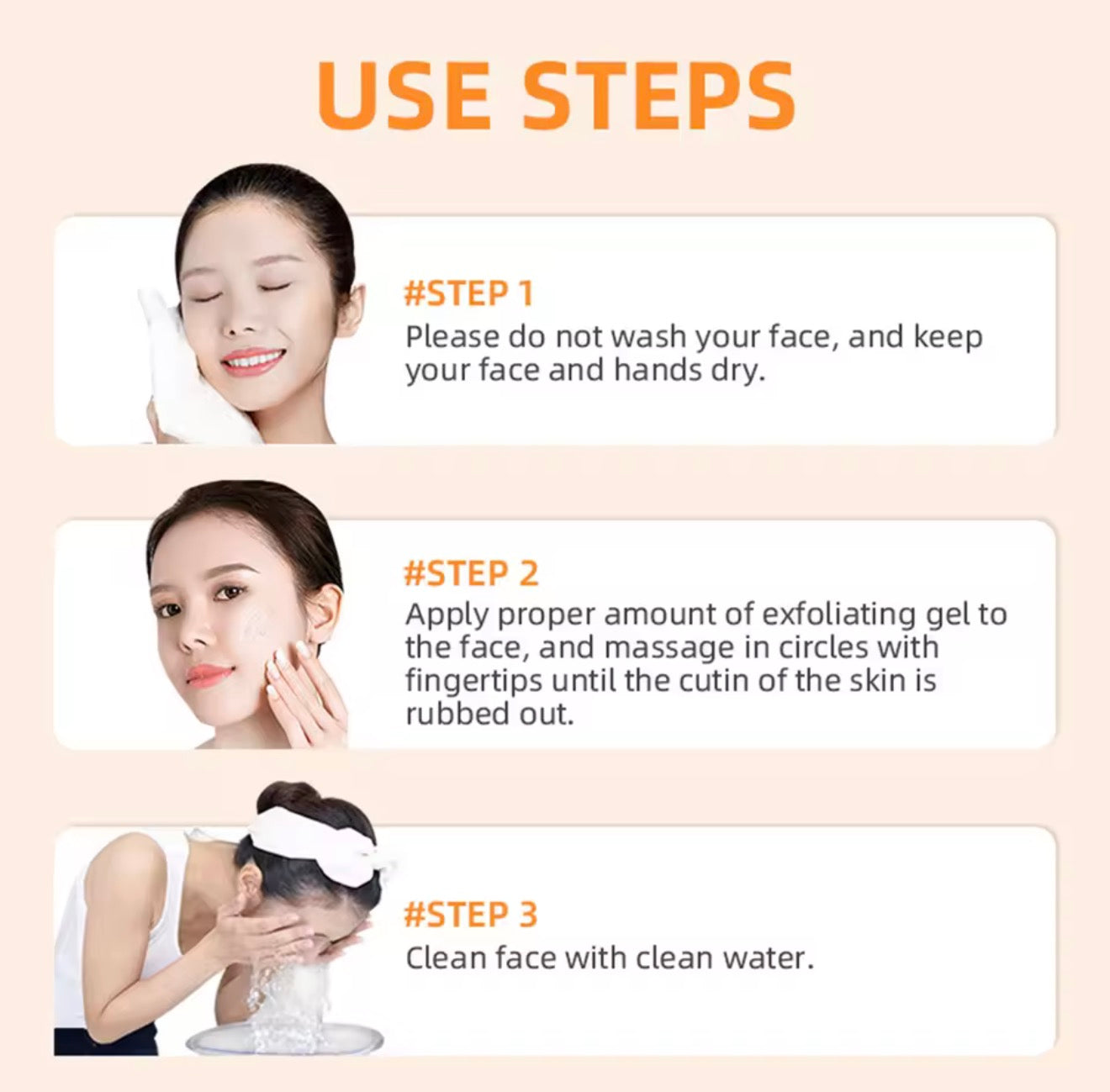 Orange Exfoliating Gel – Brightening & Deep Cleansing Face Scrub (50g)