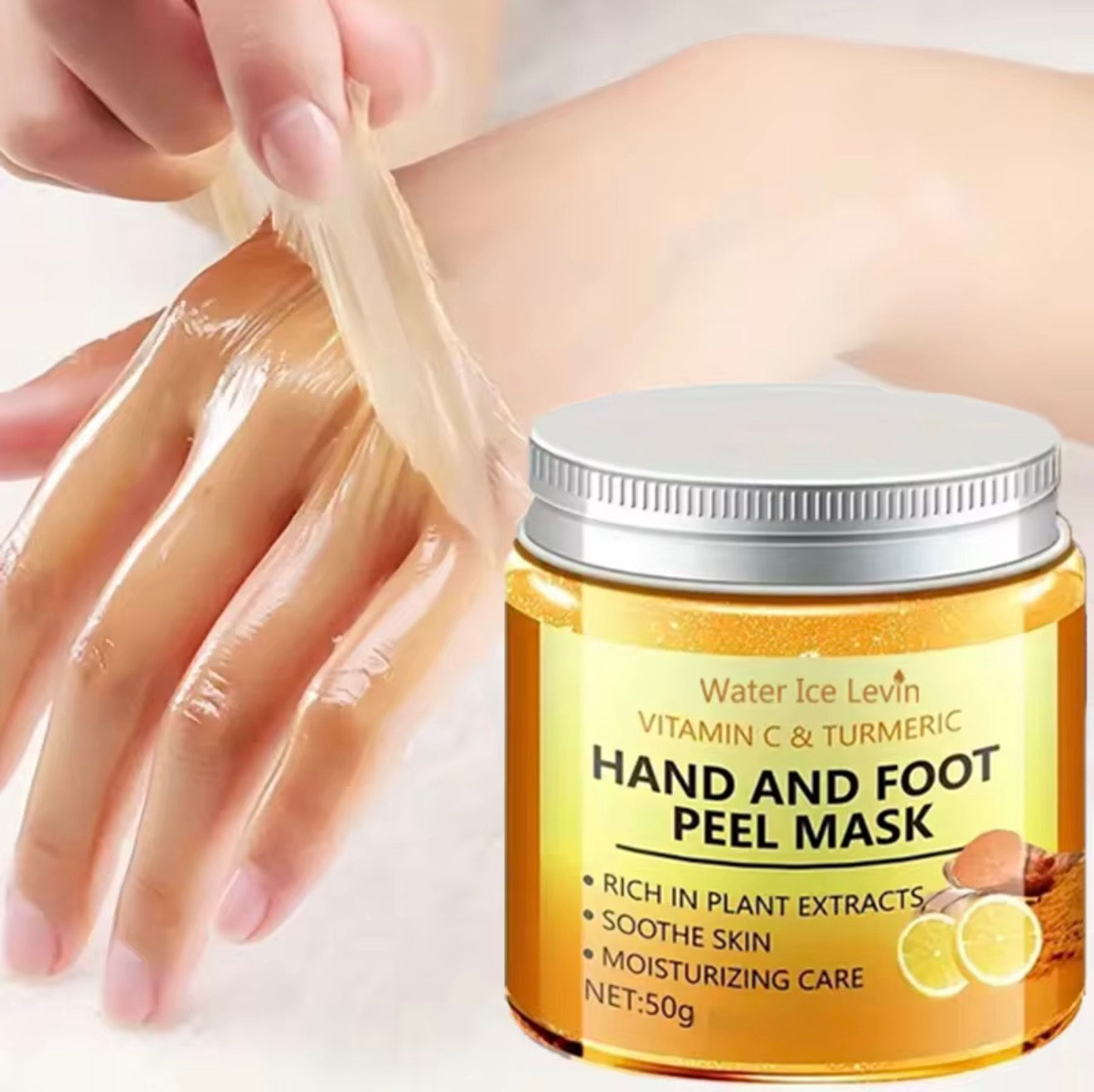 Vitamin C & Turmeric Hand & Foot Peel Mask – Brightening & Moisturizing Ca