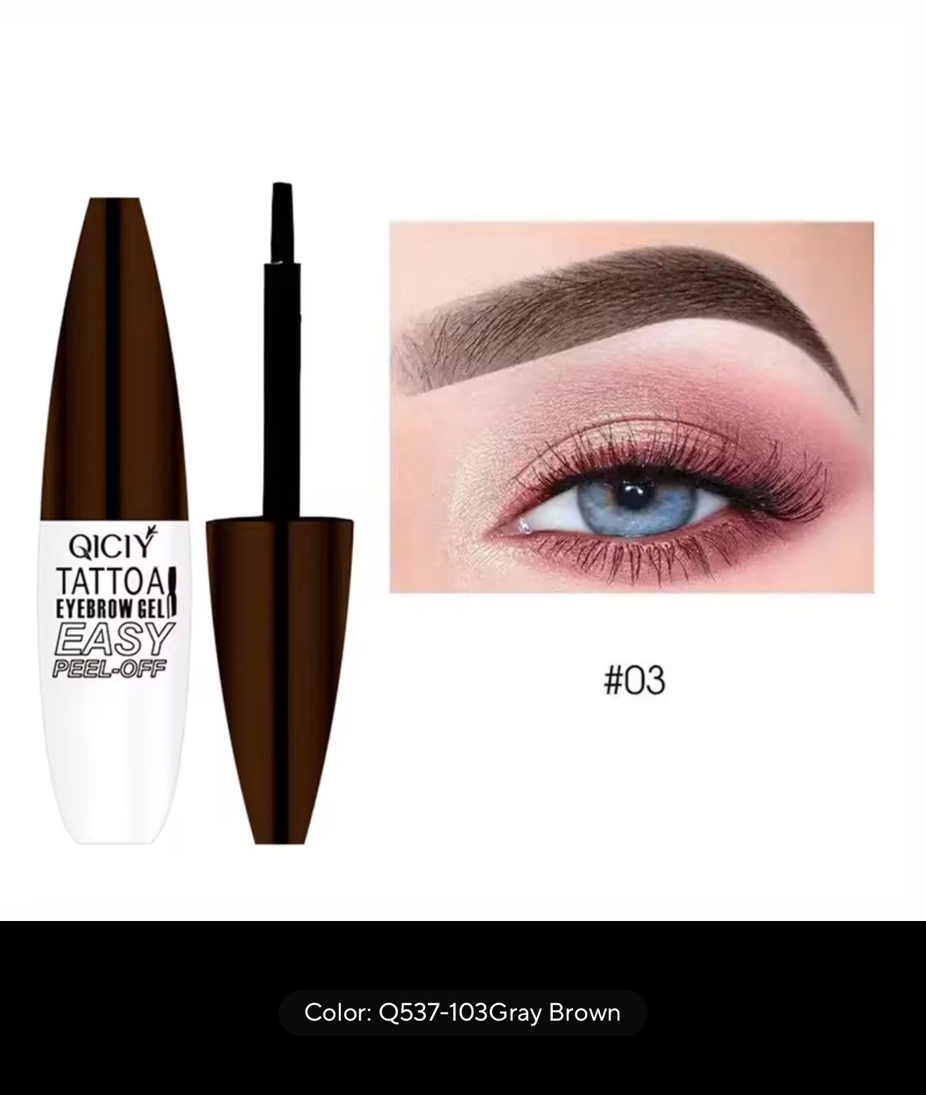 Peel-Off Eyebrow Gel – Waterproof 3-Day Brow Tint