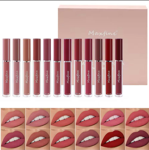 6 Color Matte Liquid Lipstick Set – Waterproof & Long Lasting