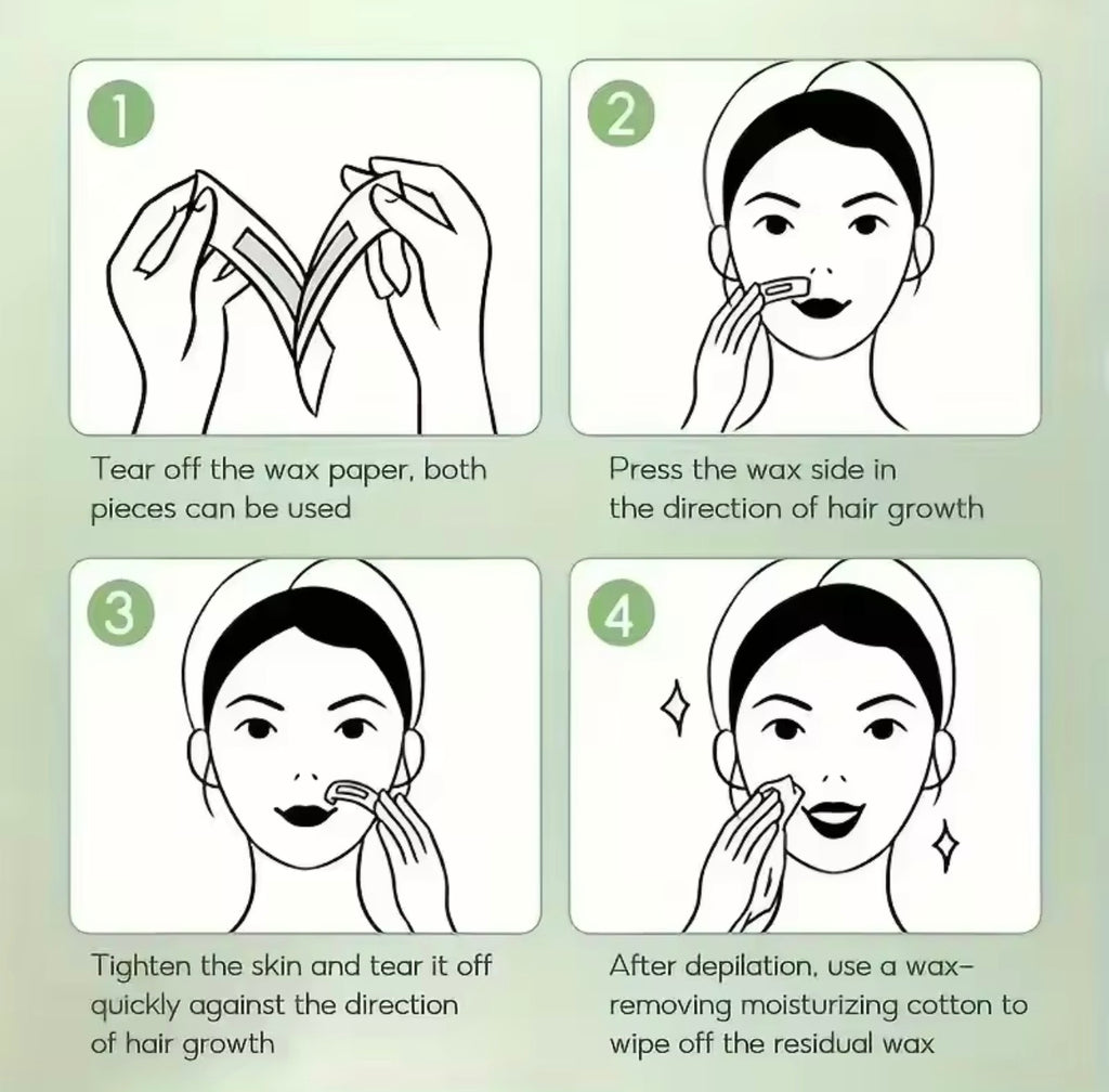 Hair Removal Wax Strips – Easy & Gentle Hair Removal (6/20PCS)