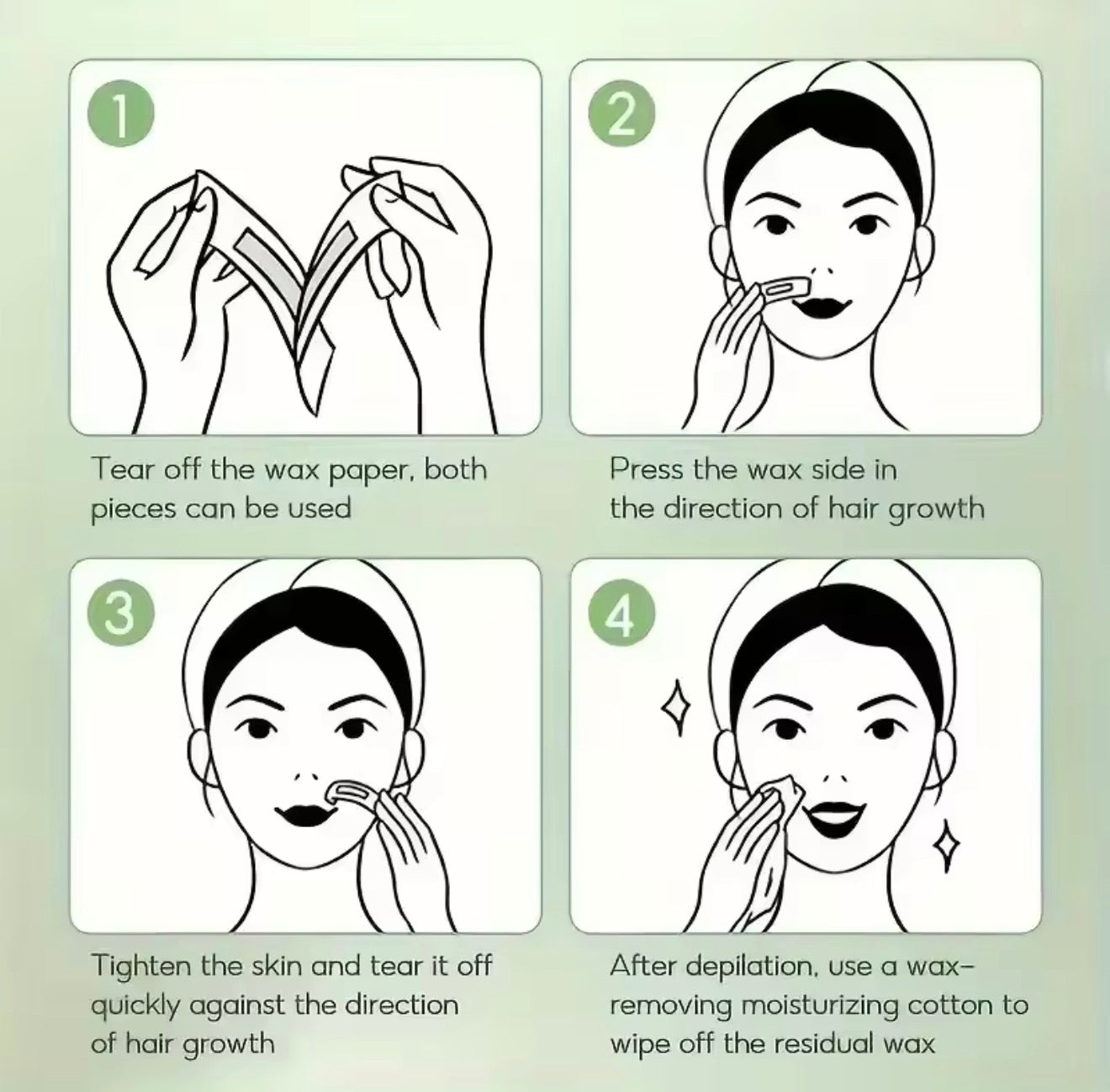 Hair Removal Wax Strips – Easy & Gentle Hair Removal (6/20PCS)