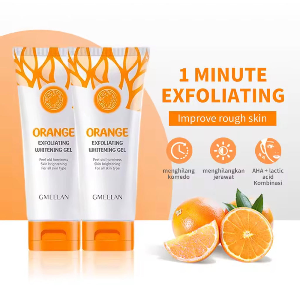 Orange Exfoliating Gel – Brightening & Deep Cleansing Face Scrub (50g)