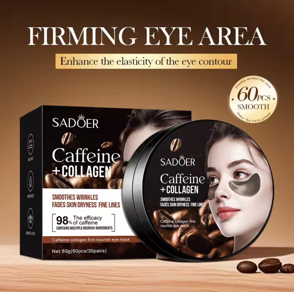 SADOER Caffeine Collagen Eye Patches – Anti-Wrinkle Eye Care