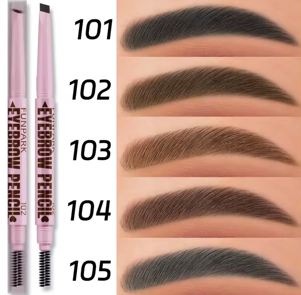 Waterproof 2-in-1 Eyebrow Pencil – Long-Lasting Natural Brow Definer
