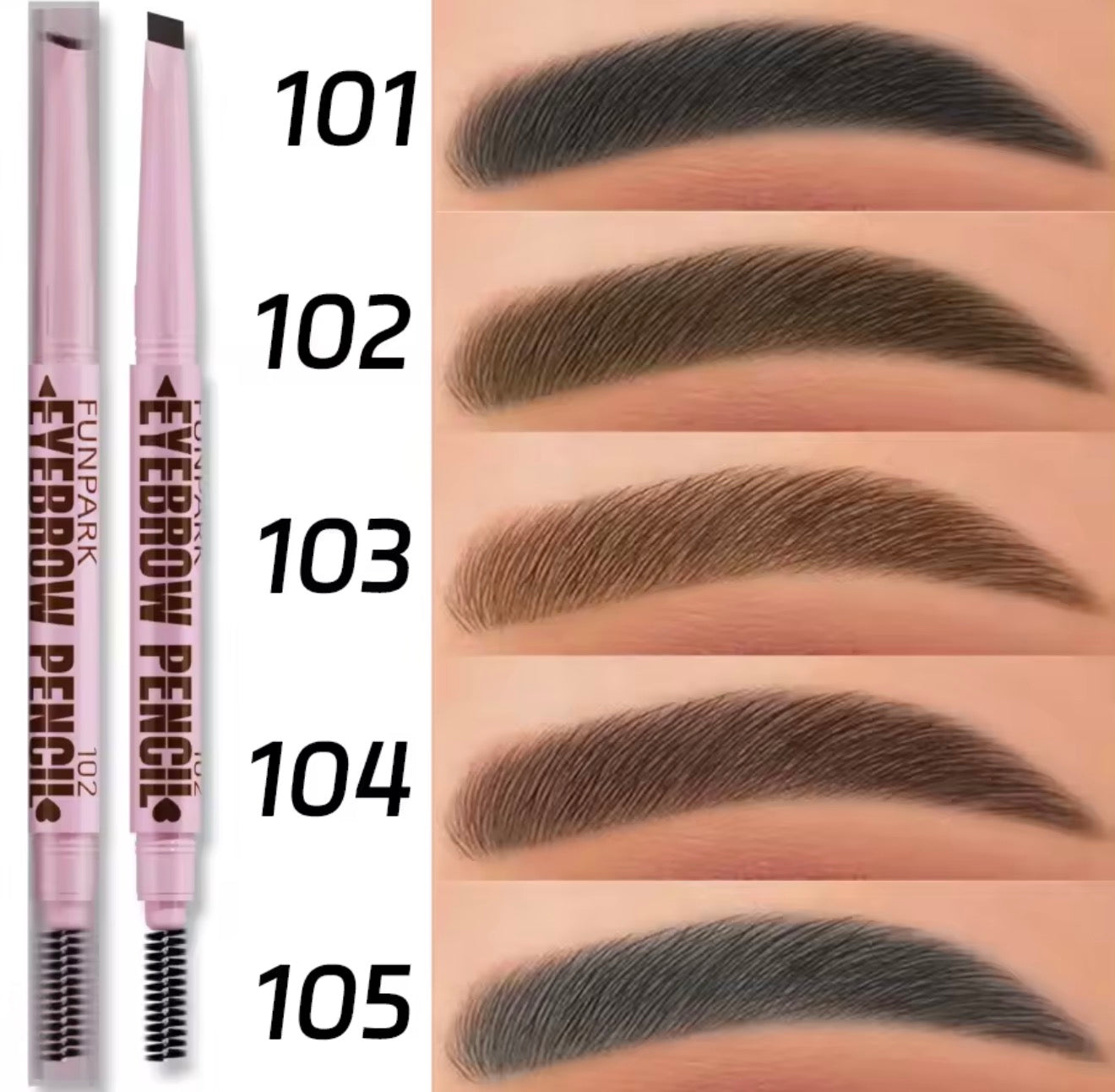 Waterproof 2-in-1 Eyebrow Pencil – Long-Lasting Natural Brow Definer