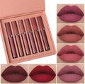6 Color Matte Liquid Lipstick Set – Waterproof & Long Lasting