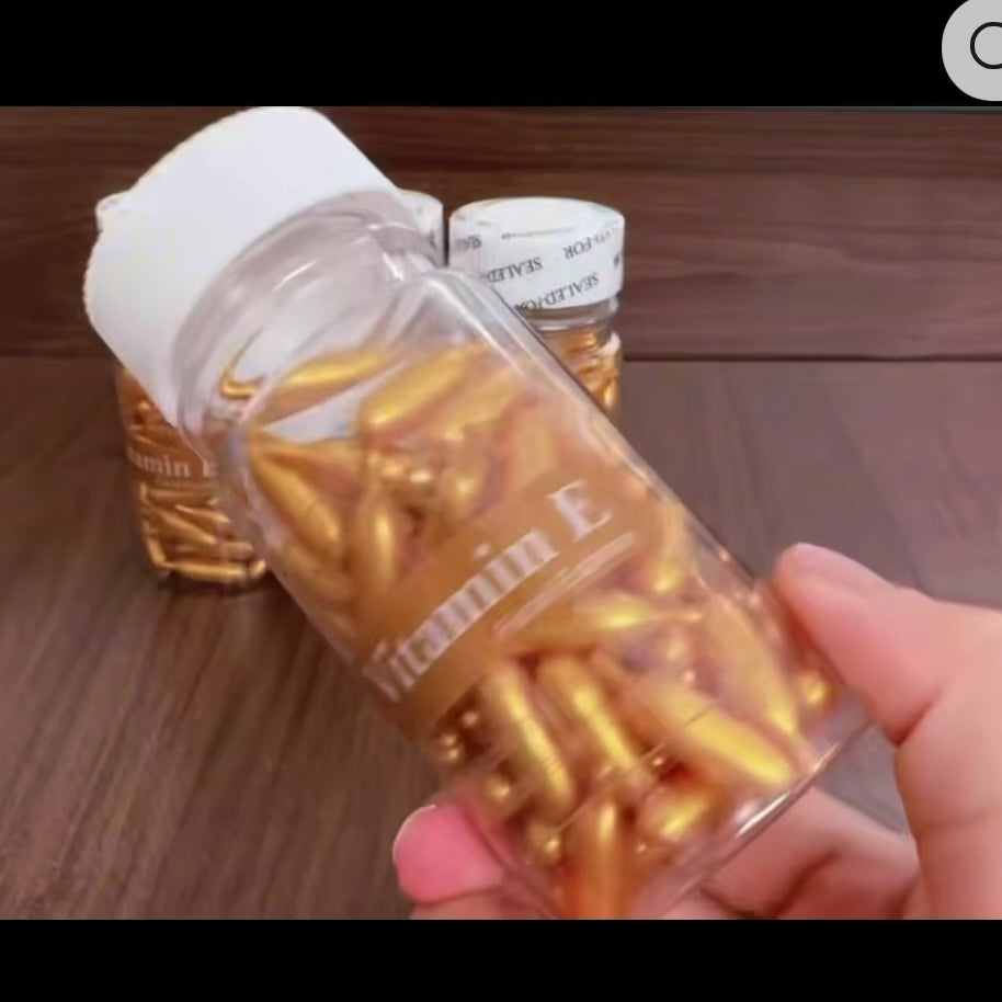 Vitamin E Serum Capsules – Deep Hydration & Glow Facial Essence (90 Capsules)